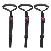 3Pcs Black Car Door Assist Bars Ergonomic Senior Mobility Aid Handles