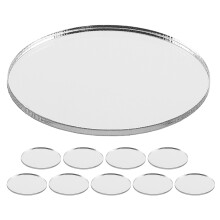15Pcs Oval Acrylic Mirror Tiles for Phone Case DIY Craft Decoration