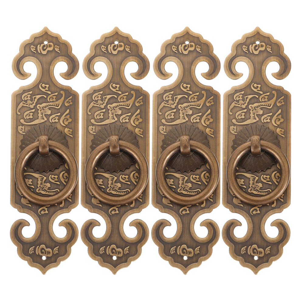 4Pcs Copper Drawer Pulls Rustic Bronze Cabinet Handles For Dressers 3752501028232
