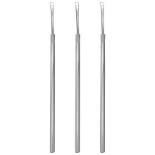 3Pcs Reusable Metal Earwax Removal Spoon Triple Ring Ear Care Tool