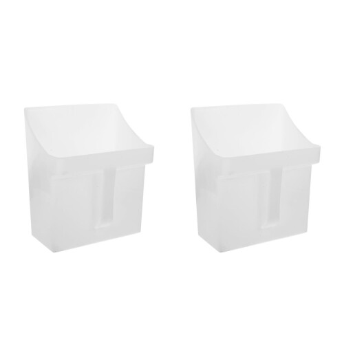 2Pcs Thick Plastic Dustpan Handheld Garbage and Grain Collector