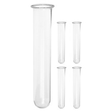 5Pcs Transparent Glass Plant Propagation Vases for Home Hydroponic Use