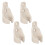 4Pcs Beige Outdoor Roller Shade Bungee Mounting Brackets Plastic Base 1