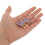 2Stk Manschettenknöpfe Legierung Damen Schmuck 7