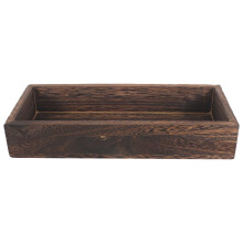 Coffee Farmhouse Wood Tray Perfect As Centerpiece and Snack Server