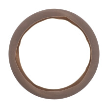 Elastic Stretchable Silicone Car Steering Wheel Cover Light Brown