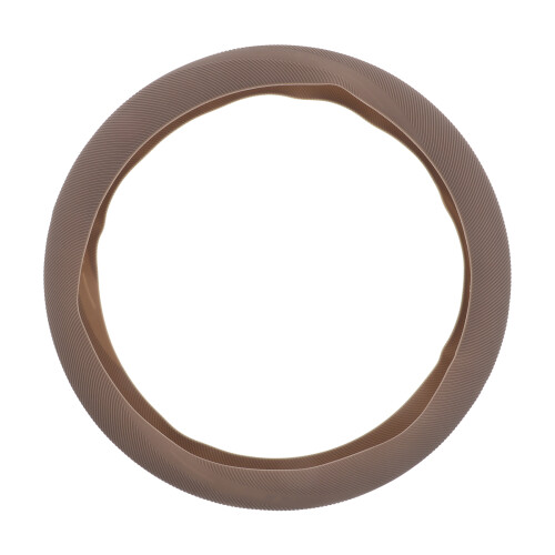 Elastic Stretchable Silicone Car Steering Wheel Cover Light Brown