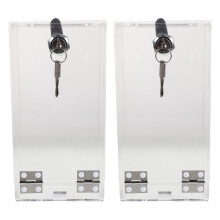 2Pcs Acrylic Phone Jail Box Lock and Transparency