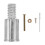 1Set Silver Aluminum Alloy Threaded Mop Handle Tip for Home Cleaning 1