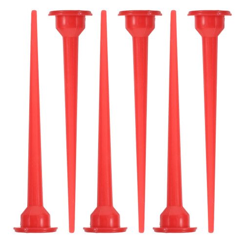 6Pcs Red Plastic Caulking Nozzle Tips Extended Reach Home Sealing Tool