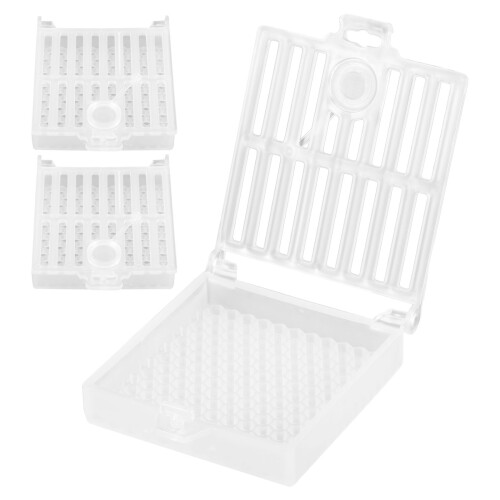 3Pcs Plastic Beekeeping Queen Cage Holder White Versatile Bee Tool Kit