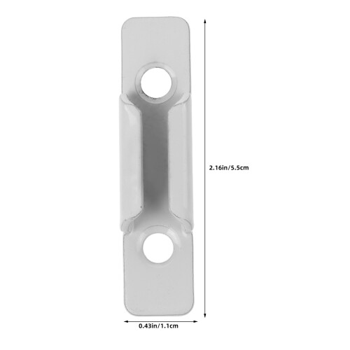 2Stk Halteclip Weiß Zinklegierung Robust Und Langlebig 1