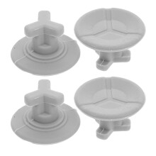 4Pcs Grey Silicone Plug for Lunch Box Seal Vent Leakproof Food Cover