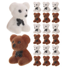 24Pcs Miniature Plush Bears Flocked Fuzzy Bears for Party