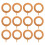 12Pcs Solid Wood Curtain Rod Rings Light Brown Drapery Hoops 1