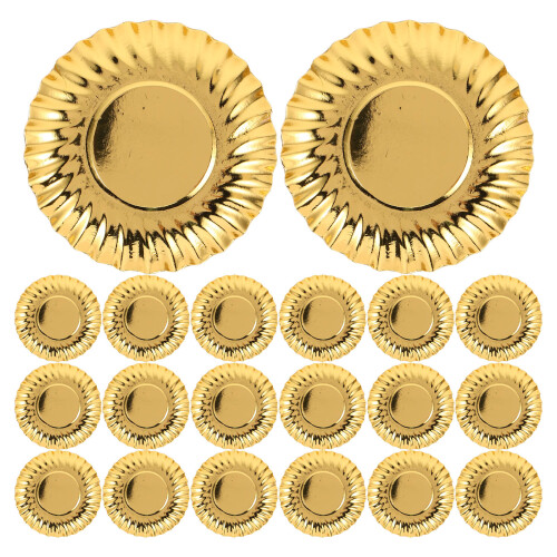 100Pièces Assiettes Papier Rondes Pour Présentation Gâteau