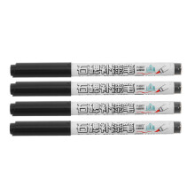 4Pcs Waterproof Tombstone Marker Pens Black Fine Tip for Rock Painting