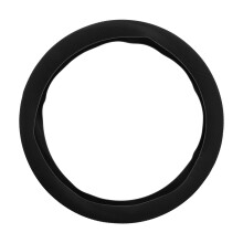 Black Silicone Steering Wheel Cover with Antislip Grip for Cars