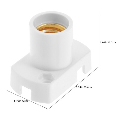3Pcs Space-Saving E12 ABS Lamp Holder Socket for Small LED Bulbs Home 1
