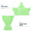 2Pcs Green Plastic Blessed Mother Statue Glow in Dark Tabletop Decor 4
