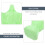2Pcs Green Plastic Blessed Mother Statue Glow in Dark Tabletop Decor 5