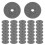 400Pcs Durable Grey Ampoule Cutter Abrasive Discs for Smooth 1