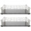 2Pcs Acrylic Serving Tray Black for Home Bar Storage 1