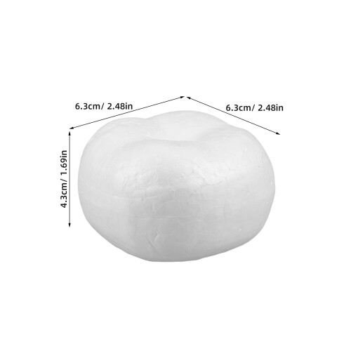 20Pcs Blank White Polystyrene Balls for DIY Faux Fruit and Table Decor 1