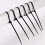 100Stk Langlebige Schwarze Nylon-Kabelbinder Kabelsichern 5
