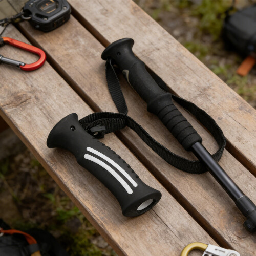 2Stk Ergonomische Stockgriffe Für Trekkingstöcke Mit Handgurt 2