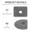 400Pcs Durable Grey Ampoule Cutter Abrasive Discs for Smooth 4