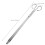 Silver Fire Pit Tongs Stainless Steel Log Burner Tool for Home Use 2