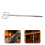 Silver Fire Pit Tongs Stainless Steel Log Burner Tool for Home Use 5