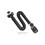 2Pcs Flexible ABS Bathroom Sink Drain Pipe with Pop Up Stopper Black 2