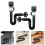 2Pcs Flexible ABS Bathroom Sink Drain Pipe with Pop Up Stopper Black 6