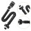 2Pcs Flexible ABS Bathroom Sink Drain Pipe with Pop Up Stopper Black 11