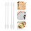 400Pcs Long Handle Cotton Swabs Double-Ended Makeup Applicators Khaki 6