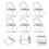 9Pcs Plastic Window Blind Compatible with Cordless Shades 5