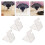 4Pcs Clear Acrylic Fan Stand Foldable V-Shaped Holder for Home Display 6