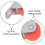 4Pcs Small Fixed Caster Wheels Orange Mini Silent Home Casters 4