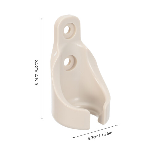 4Pcs Beige Outdoor Roller Shade Bungee Mounting Brackets Plastic Base 1
