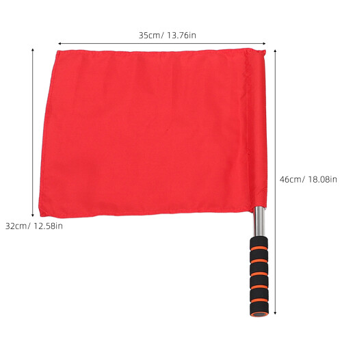 3Pcs Competition Referee Flags Quick Unfolding Multisport Colored Set 1