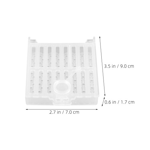 3Pcs Plastic Beekeeping Queen Cage Holder White Versatile Bee Tool Kit 1