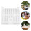 3Pcs Plastic Beekeeping Queen Cage Holder White Versatile Bee Tool Kit 7