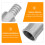 1Set Silver Aluminum Alloy Threaded Mop Handle Tip for Home Cleaning 5