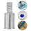 1Set Silver Aluminum Alloy Threaded Mop Handle Tip for Home Cleaning 6