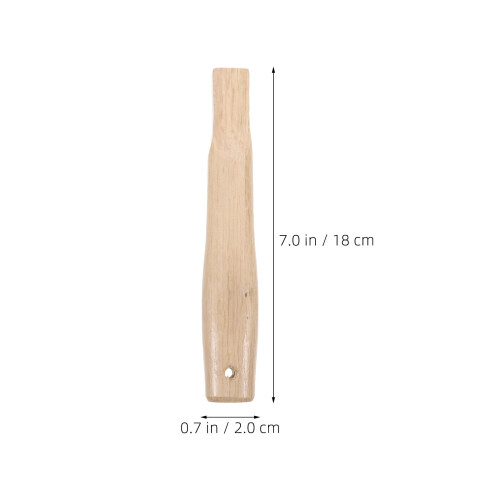 2Pcs Ergonomic Wooden Hammer Handles Khaki for Durable Tool Grip 1