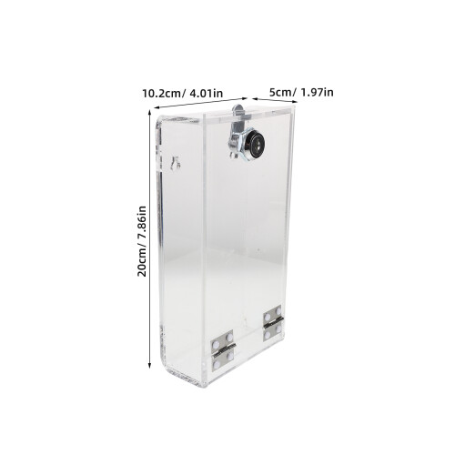 2Pcs Mobile Phone Storage Locker Transparent with Lock for Focused Use 1