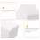 White Polystyrene Foam House DIY Craft Model for Kids Art Projects 4