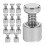30Sets Durable Wall Mount Standoff Screws for Picture and Sign Frames 5
